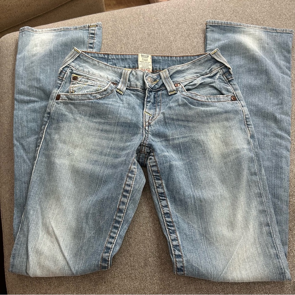 True Religion Light Blue Boot Cut Jeans